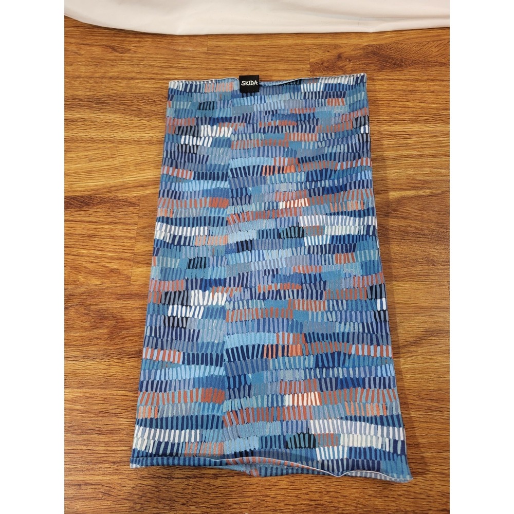 Skida Fleece Lined Alpine Hat Blue Geometric